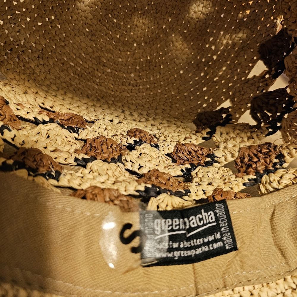 Greenpacha Handwoven Open Weave Sun Hat – Size Small – NWOT - Picture 6 of 10